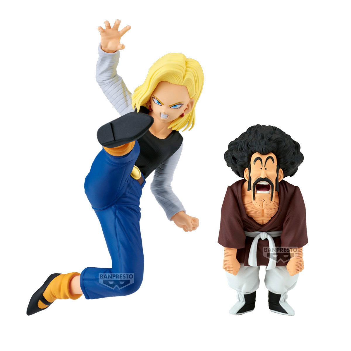DRAGON BALL Z - ANDROID 18 VS MR. SATAN (VS MIGHTY MASK) MATCH MAKERS FIGURE