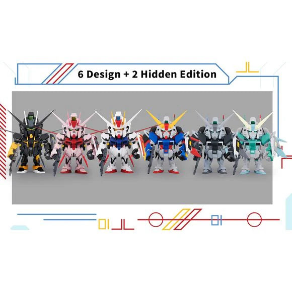 GUNDAM - STRIKE & DESTINY MINI QMSV BNESH BLIND BOX TRADING FIGURE