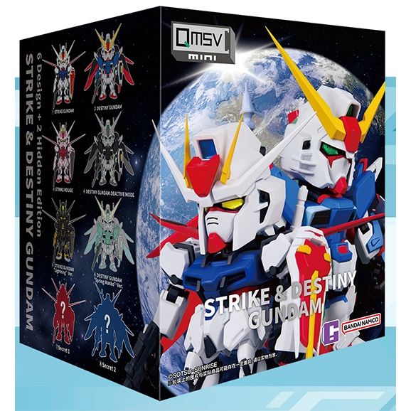 GUNDAM - STRIKE & DESTINY MINI QMSV BNESH BLIND BOX TRADING FIGURE