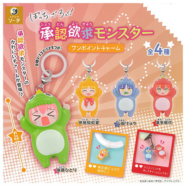 BOCCHI THE ROCK! - APPROVAL DESIRE MONSTER ONE POINT 3D KEYCHAIN CHARM