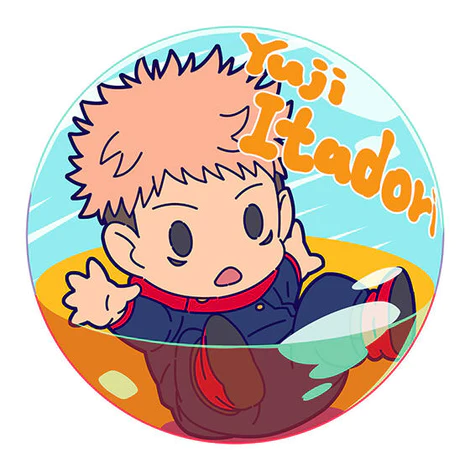 JUJUTSU KAISEN PUPPEINCAP VOLUME 01 ITADORI CAN BADGE