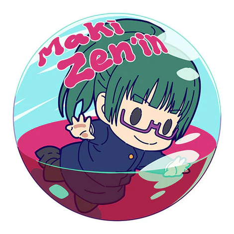 JUJUTSU KAISEN PUPPEINCAP VOLUME 01 MAKI CAN BADGE