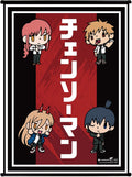 CHAINSAW MAN DENJI SD GROUP WALL SCROLL