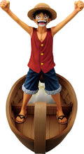 ONE PIECE - MONKEY D. LUFFY "I'M GOING TO BECOME THE KING OF THE PIRATES!!!!" REVIBLE MOMENT "MEMORIES OF ADVENTURE AND THE SHIPPING ROUTE THE FUTURE" ICHIBANSHO FIGURE
