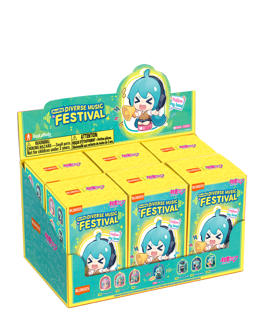 HATSUNE MIKU - DIVERSE MUSIC FESTIVAL MOJIPOD S1 BLIND BOX TRADING FIGURE (SINGLE/RANDOM PULL)