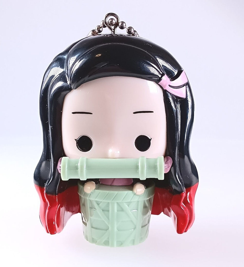 DEMON SLAYER NEZUKO YURA YURA BOBBLEHEAD 3D KEYCHAIN