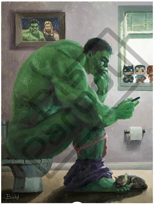 PARODY ART BY BUCKET - HULK SPLASH