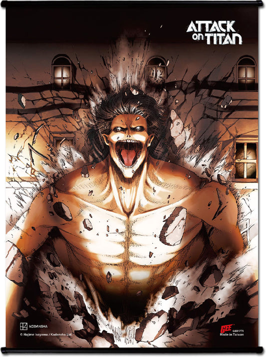ATTACK ON TITAN MANGA ATTACKERS SS WALL SCROLL