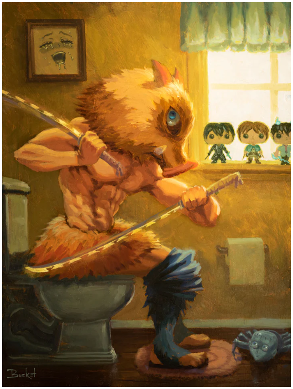 PARODY ART BY BUCKET - TOTAL CONSTIPATION