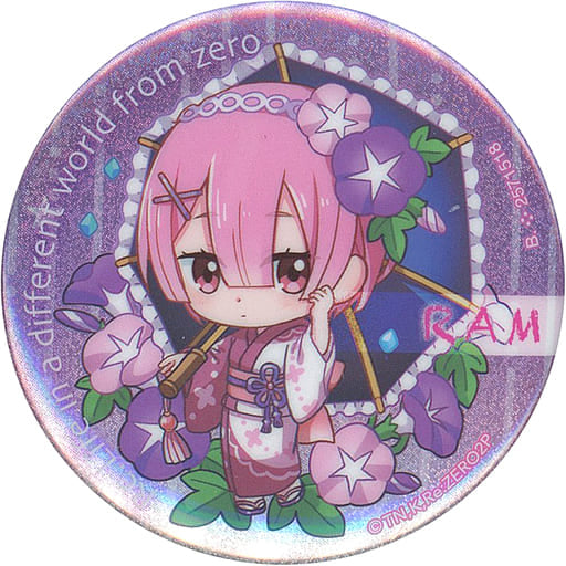 RE:ZERO ASSORTED CAN BADGE - RAM WITH UMBRELLA