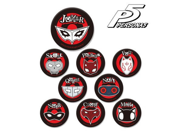 PERSONA 5 TRADING CAN BADGE