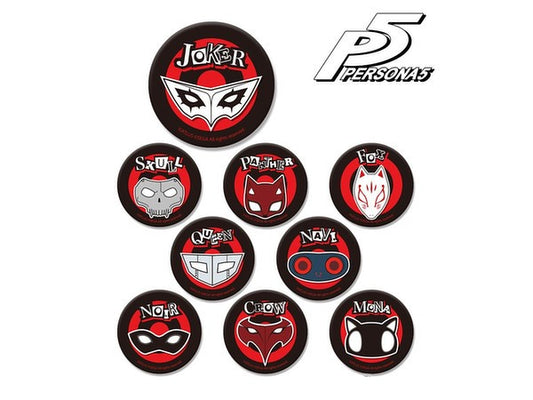 PERSONA 5 TRADING CAN BADGE
