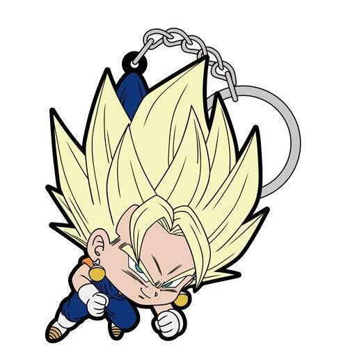 DRAGON BALL TSUMAMARE SUPER SAIYAN VEGITO RUBBER KEYCHAIN