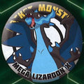 POKEMON XY&Z MEGA CHARIZARD X CAN BADGE COLLECTION PIN