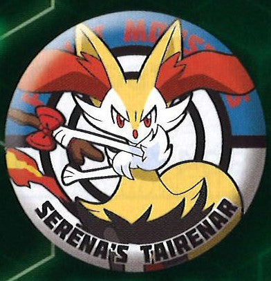 POKEMON XY&Z SERENA'S BRAIXEN CAN BADGE COLLECTION PIN