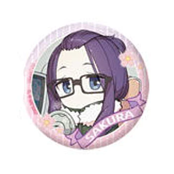 LAID BACK CAMP CAN BADGE C - Sakura