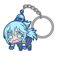 KONOSUBA - AQUA TSUMAMARE RUBBER KEYCHAIN