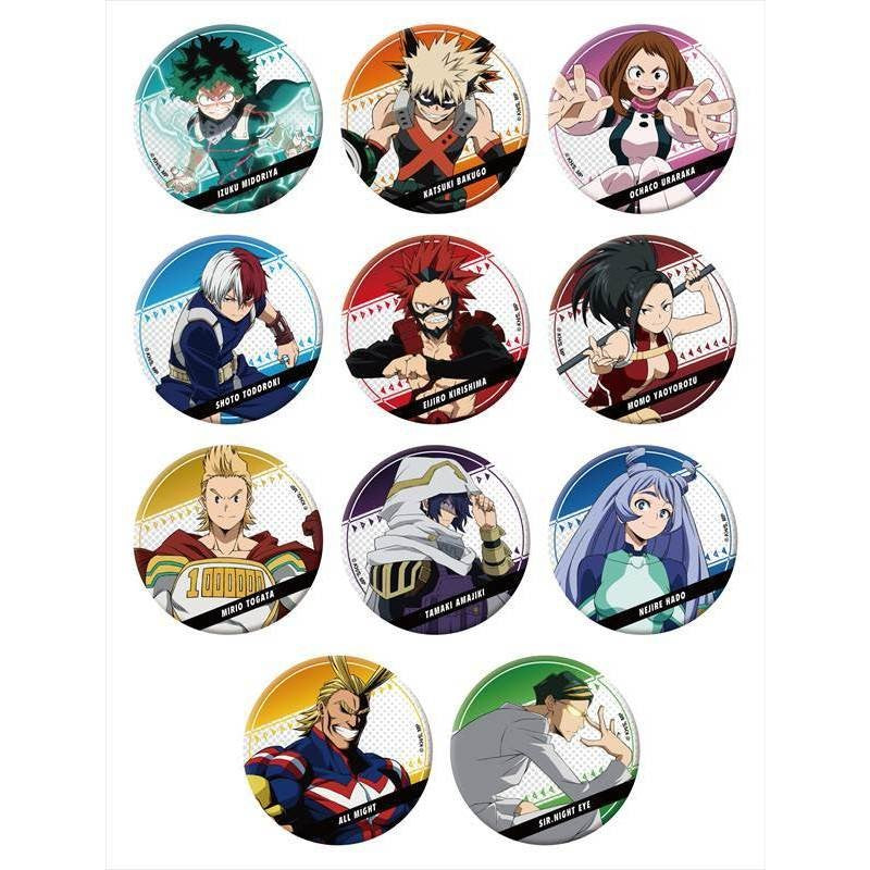 MY HERO ACADEMIA 2019 TRADING CAN BADGE