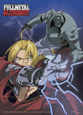 FULLMETAL ALCHEMIST - EDWARD & ALPHONSE WITH BLUE BACKGROUND WALL SCROLL