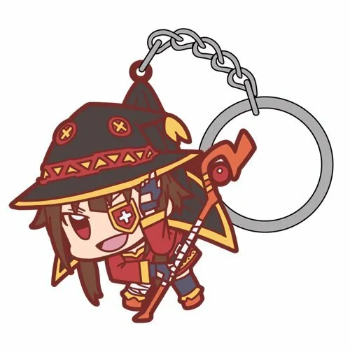 KONOSUBA - MEGUMIN TSUMAMARE RUBBER KEYCHAIN