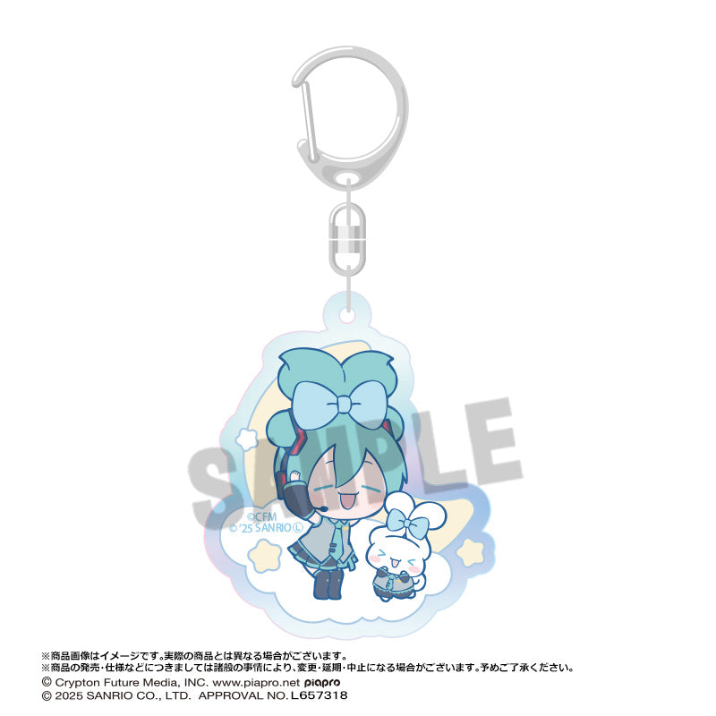 HATSUNE MIKU X CINNAMOROLL - AURORA ACRYLIC KEYCHAIN B