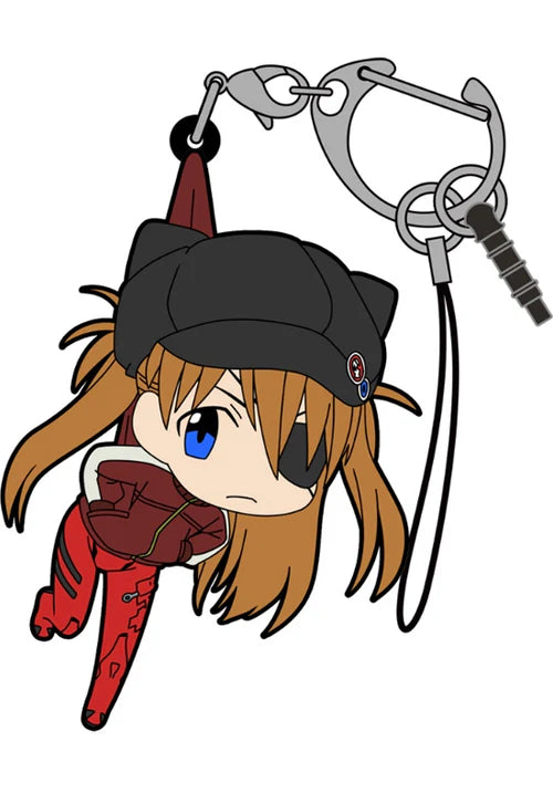 EVANGELION - ASUKA LANGLEY JERSEY VER. TSUMAMARE RUBBER KEYCHAIN