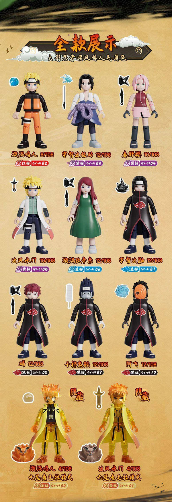 NARUTO GV01 - BLOKEES ULTIMATE BOND BLIND BOX TRADING FIGURE