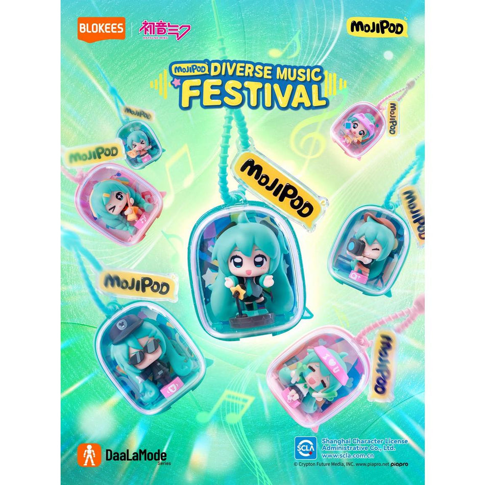 HATSUNE MIKU - DIVERSE MUSIC FESTIVAL MOJIPOD S1 BLIND BOX TRADING FIGURE (SINGLE/RANDOM PULL)