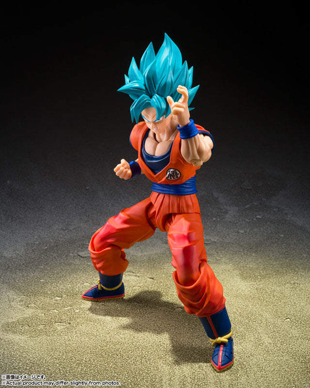 DRAGON BALL SUPER - SUPER SAIYAN GOD SUPER SAIYAN SON GOKU BLUE POWER TRANSCENDING LIMITS S.H.FIGUARTS