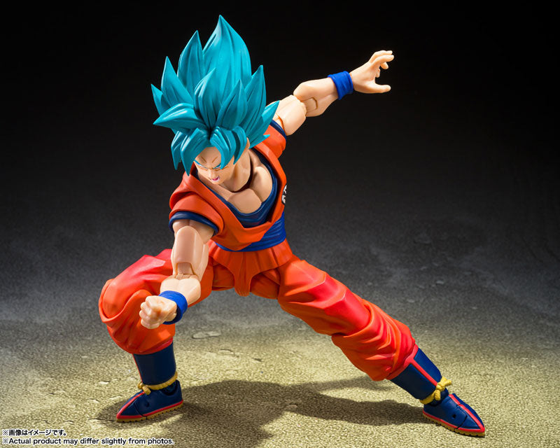 DRAGON BALL SUPER - SUPER SAIYAN GOD SUPER SAIYAN SON GOKU BLUE POWER TRANSCENDING LIMITS S.H.FIGUARTS