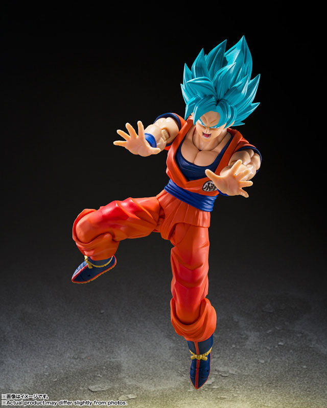 DRAGON BALL SUPER - SUPER SAIYAN GOD SUPER SAIYAN SON GOKU BLUE POWER TRANSCENDING LIMITS S.H.FIGUARTS