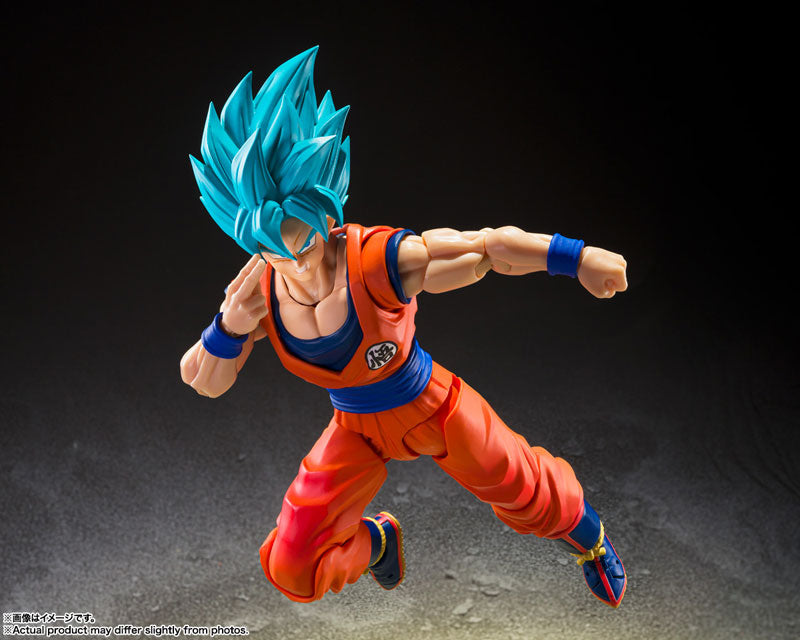 DRAGON BALL SUPER - SUPER SAIYAN GOD SUPER SAIYAN SON GOKU BLUE POWER TRANSCENDING LIMITS S.H.FIGUARTS
