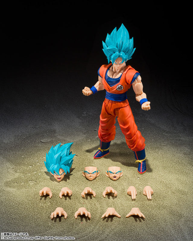 DRAGON BALL SUPER - SUPER SAIYAN GOD SUPER SAIYAN SON GOKU BLUE POWER TRANSCENDING LIMITS S.H.FIGUARTS