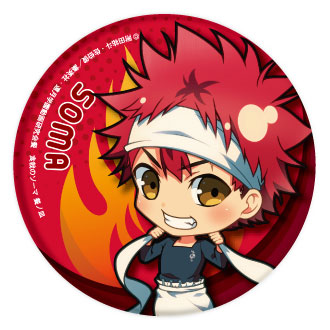 FOOD WARS THE THIRD PLATE TRADING CAN BADGE