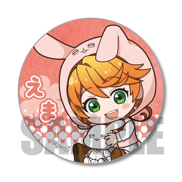 PROMISED NEVERLAND USAMIMI TRADING CAN BADGE