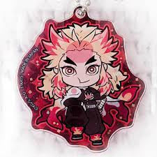 DEMON SLAYER MUGEN TRAIN KYOJURO RENGOKU DEFORMED ACRYLIC KEYCHAIN