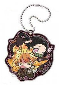 DEMON SLAYER MUGEN TRAIN ZENITSU & NEZUKO DEFORMED ACRYLIC KEYCHAIN