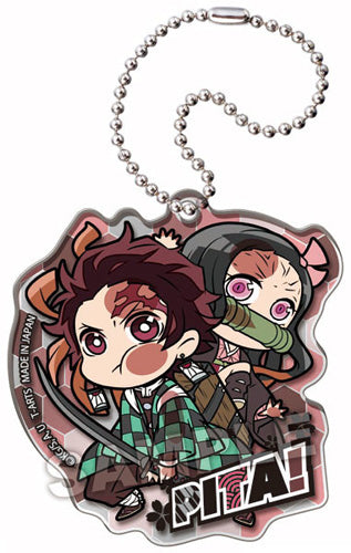DEMON SLAYER VOLUME 01 TANJIRO & NEZUKO ACRYLIC KEYCHAIN