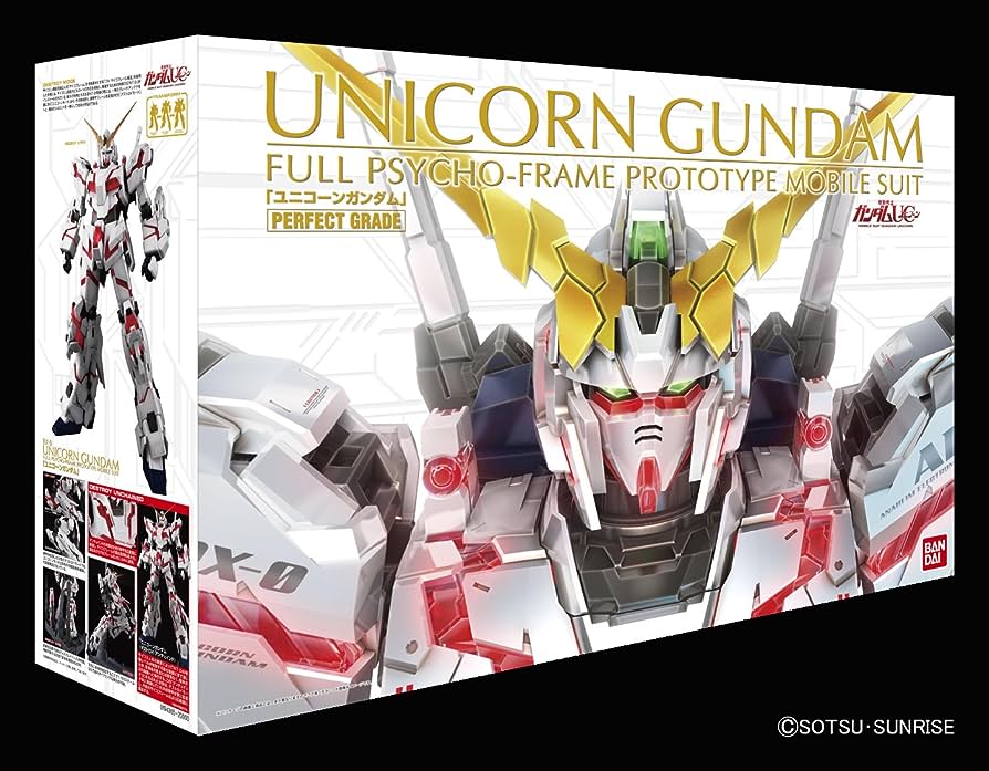 GUNDAM UNICORN - UNICORN GUNDAM FULL PSYCHO FRAME PG 1/60 MODEL KIT