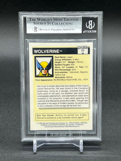 1990 MARVEL UNIVERSE I #23 WOLVERINE NEAR MINT-MINT GRADE 8.5