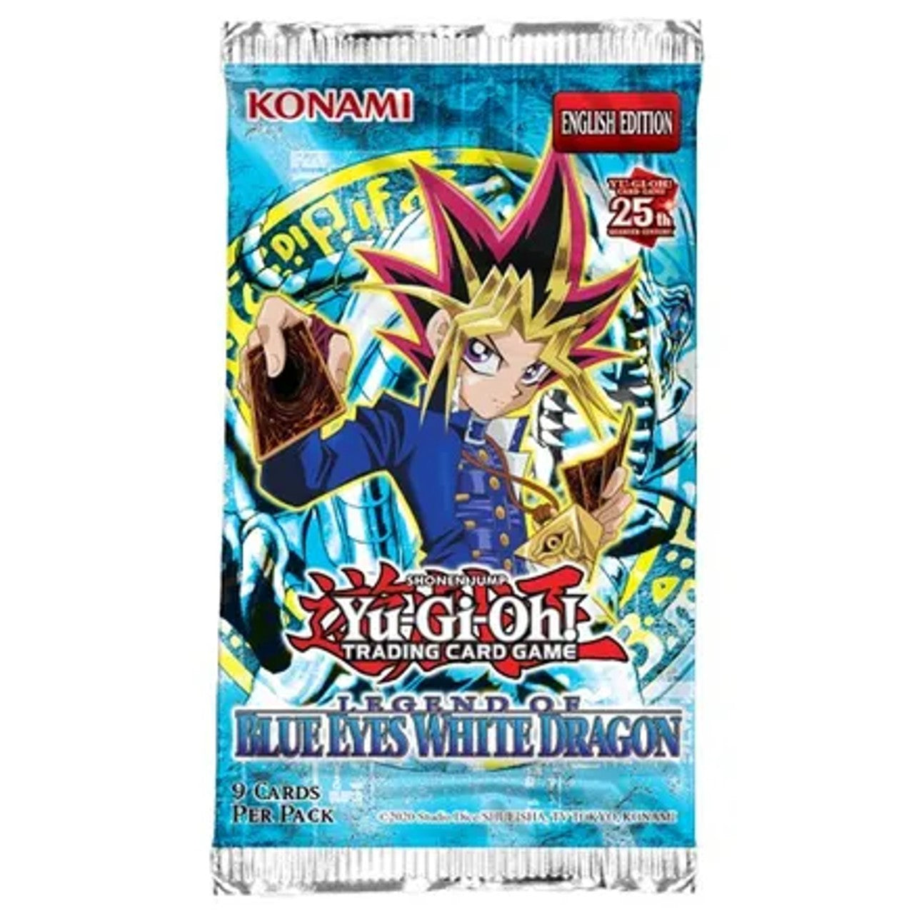 YU-GI-OH! TRADING CARD GAME 25TH ANNIVERSARY LEGEND OF BLUE EYES WHITE DRAGON BOOSTER PACK