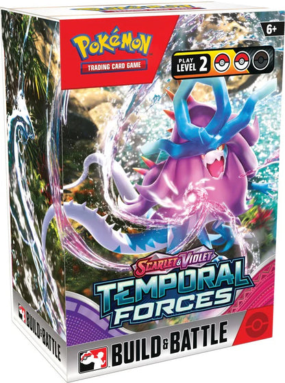 POKEMON TRADING CARD GAME SCARLET & VIOLET TEMPORAL FORCES BUILD & BATTLE BOX