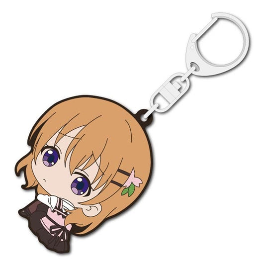 IS THE ORDER A RABBIT? BOCCHI-KUN COCOA RUBBER KEYCHAIN