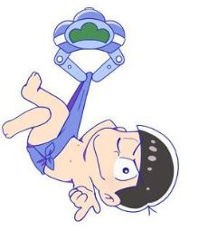 OSOMATSU UFO MASCOT KARAMATSU ACRYLIC KEYCHAIN