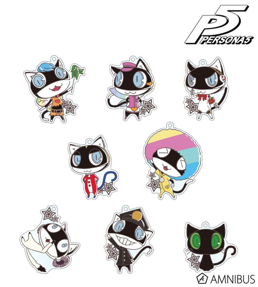 PERSONA 5 MORGANA TRADING ACRYLIC KEYCHAIN