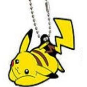POKEMON ALOLAN VERSION PIKACHU RUBBER KEYCHAIN
