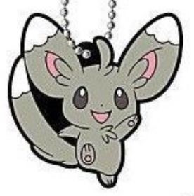 POKEMON VOLUME 12 MASCOT MINCCINO RUBBER KEYCHAIN