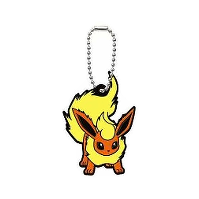 POKEMON XYZ VOLUME 2 FLAREON RUBBER KEYCHAIN