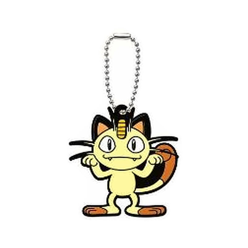 POKEMON XYZ VOLUME 2 MEOWTH RUBBER KEYCHAIN