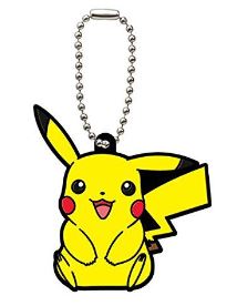 POKEMON XYZ PIKACHU RUBBER KEYCHAIN